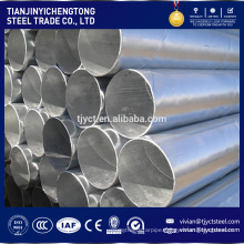 hot dip zinc galvanized Carbon construct erw steel pipe/tube in stock